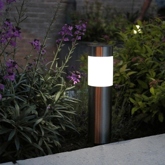 N / A 4 stuks solarlampen voor de tuin, LED, rond, waterdicht, voor gazon, buiten, wereldbol, decoratie voor wegen, oprit, erf, Buitenverlichting, Verlichting