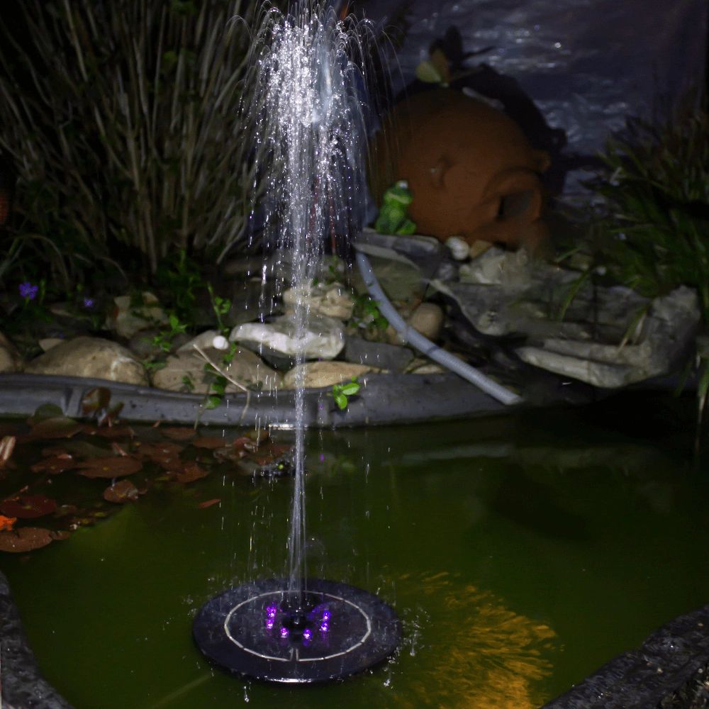 Solar fontein jet - fontein op zonne energie - multicolor - inclusief afstandsbedieningsolar fontein