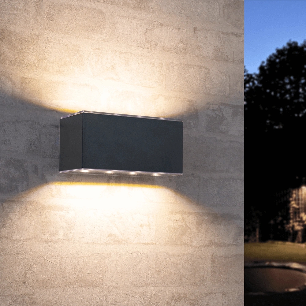 Solar led wandlamp up downlight olaf