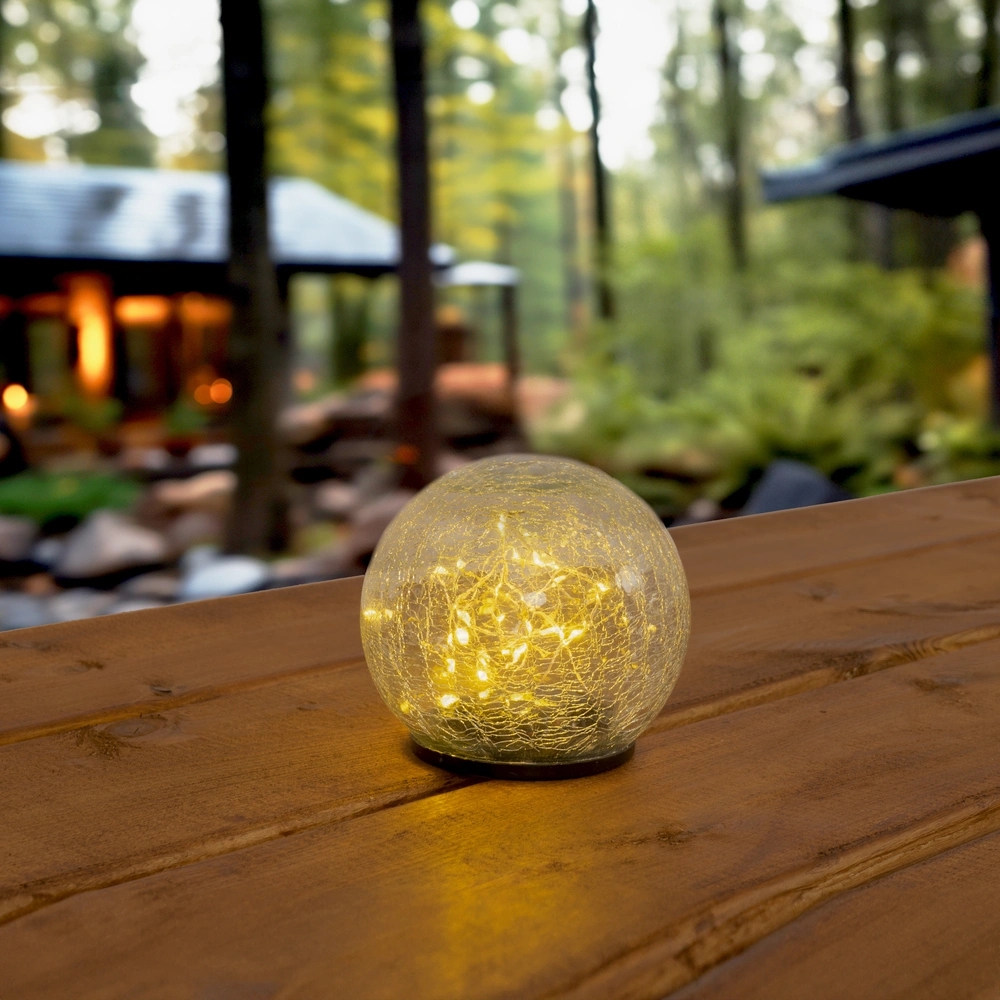 Solar prik en tafellamp comet op zonne energie 20 ledjes met warm wit licht