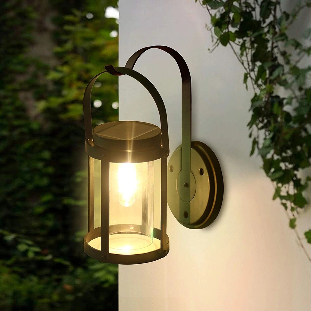 Solar wandlamp venice met led filament lamp