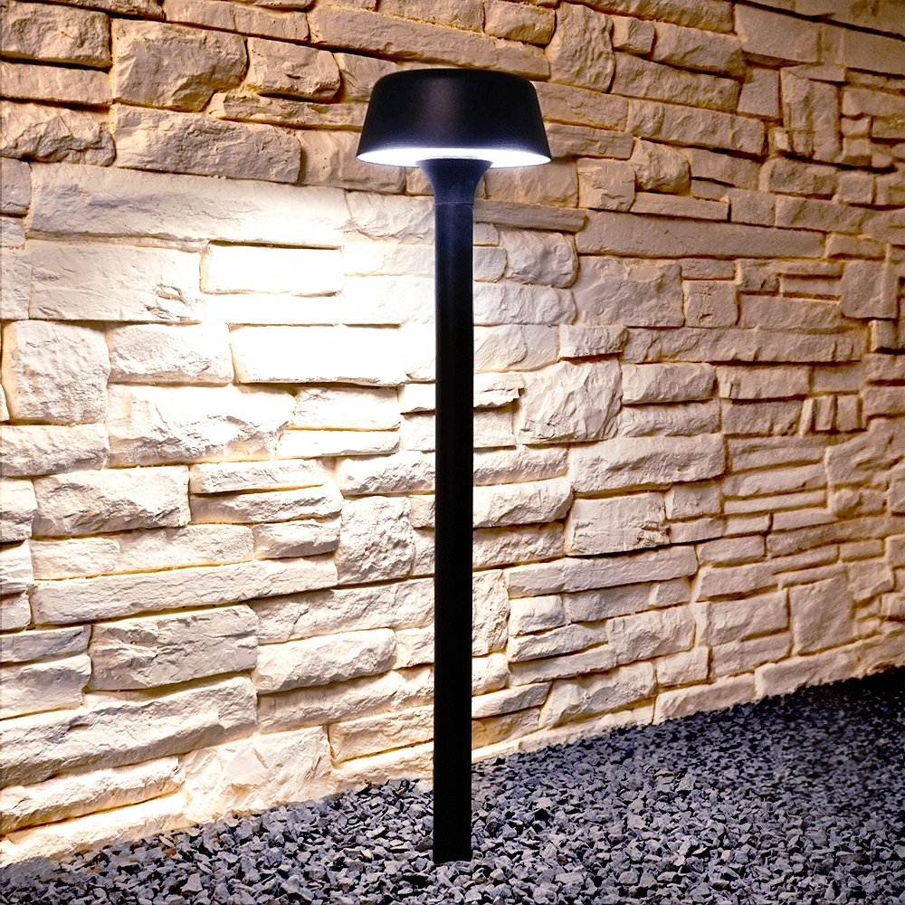 Staande solarlamp edison op zonne-energie - warm wit licht - 80 cm hoog