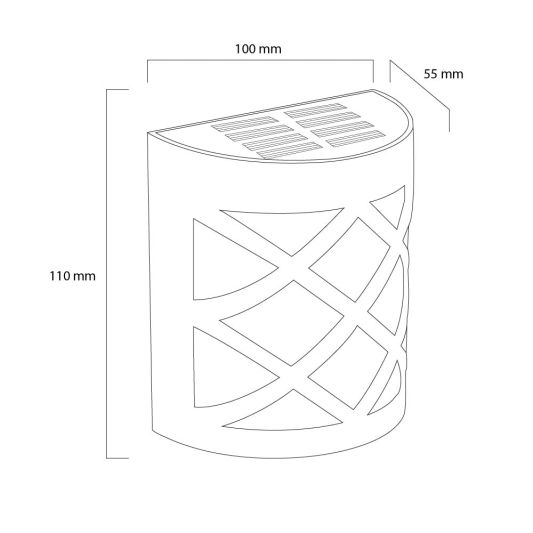 3x Solar wandlamp China RGBW buitenlamp op zonne energie