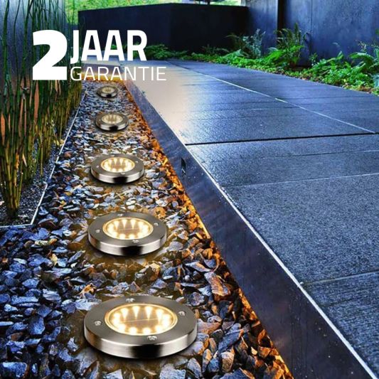 4x Solar grondspot Impuls LED Voordeelset