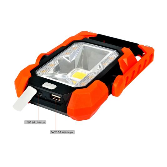 Led werklamp Handy met magnetische standaard en powerbank functie