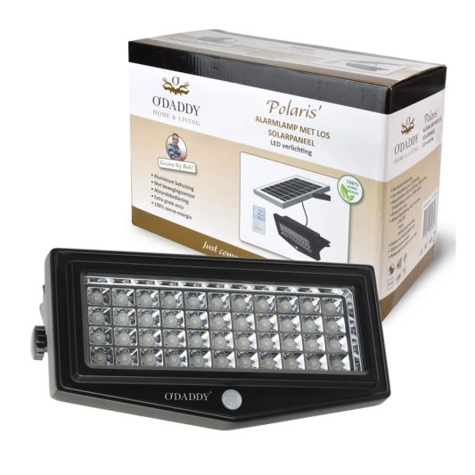 O'DADDY Alarm lamp Los Solarpanel + AB POLARIS