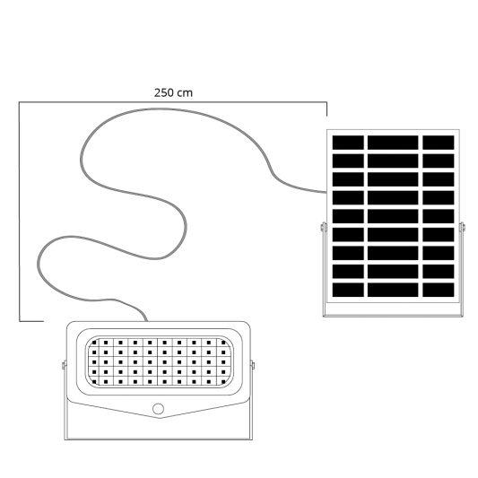 O'DADDY Alarm lamp Los Solarpanel + AB POLARIS