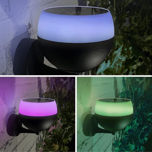 Slimme solar wandlamp Orion op zonne-energie - Bedienen via de Smart Life app