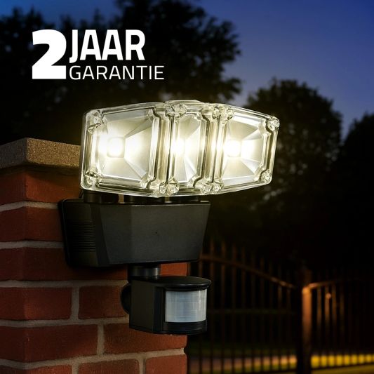 Solar beveiligingslamp James III met bewegingsmelder en los paneel