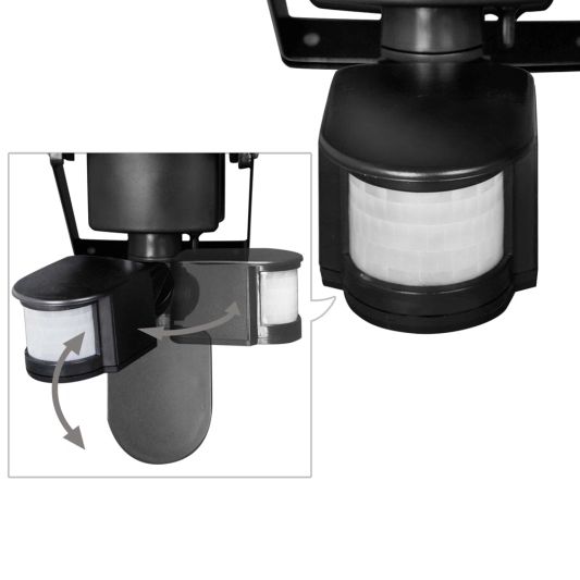 Solar beveiligingslamp James III met bewegingsmelder en los paneel