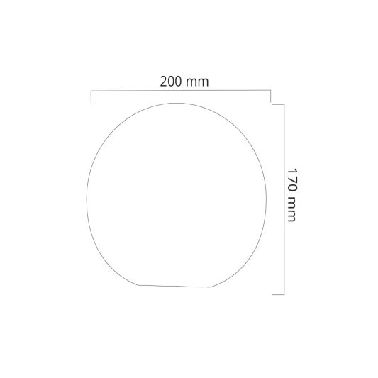 Solar bol lamp (20 cm) met afstandsbediening