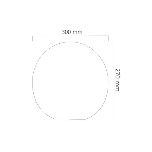 Solar bol lamp (30 cm) met afstandsbediening - Set van 3