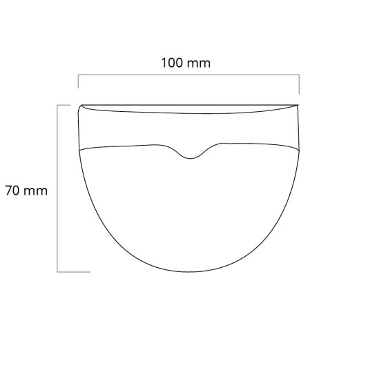 Solar buitenlamp Druppel wandlamp wit 6 leds zonne energie