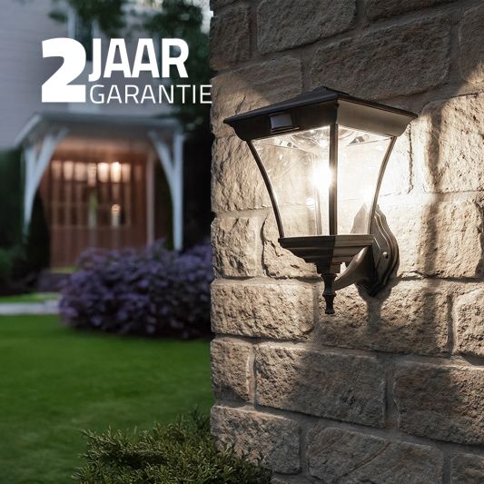 Solar buitenlamp London wandlamp op zonne energie