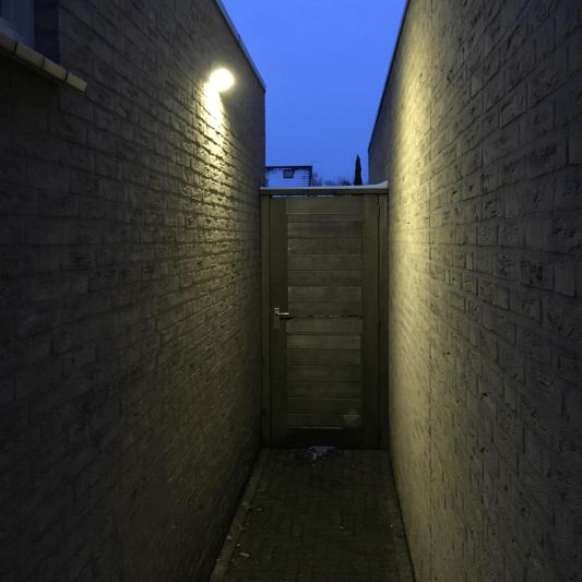 Solar buitenlamp wandlamp Motion V met bewegingsmelder op zonne energie