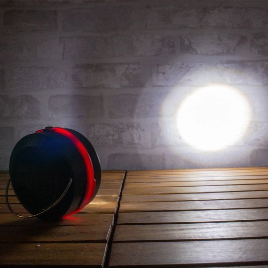 Solar camping lamp Explorer opvouwbaar met 2 lichtstanden op zonne-energie