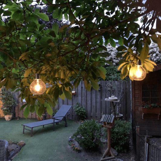 Solar filament lampen set van 4 Scoop met ophangklem