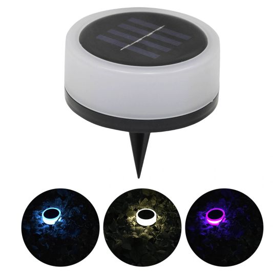Solar grondspot Puck RGBW Multicolor en Warm Wit