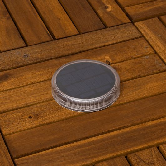 Solar grondspot Round op zonne energie voordeelset van 4 stuks