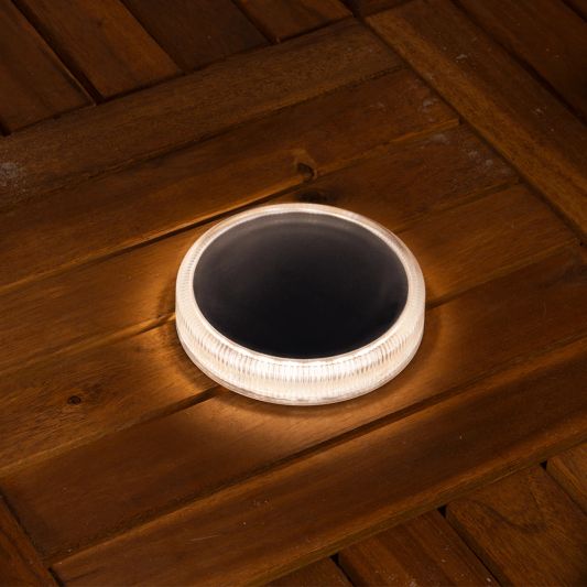 Solar grondspot Round op zonne energie voordeelset van 4 stuks