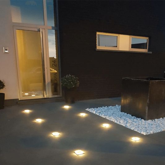 Solar grondspot Square op zonne energie 4 stuks