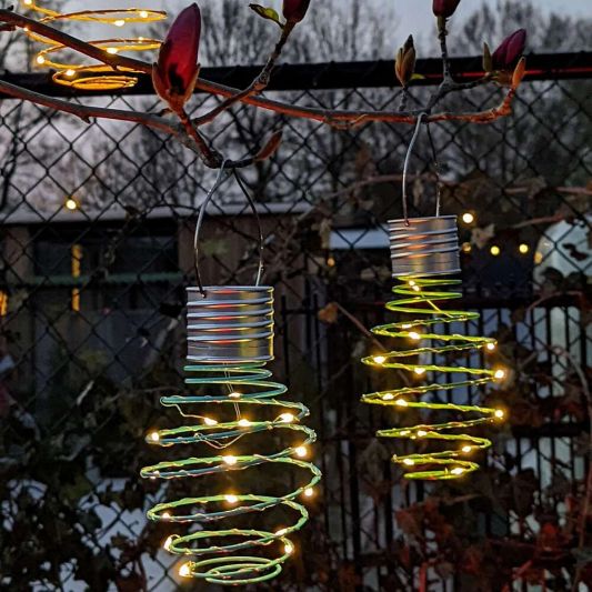 Solar hanglamp Fiesta op zonne energie - Set met meerdere kleuren