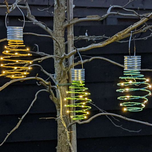 Solar hanglamp Fiesta op zonne energie - Set met meerdere kleuren