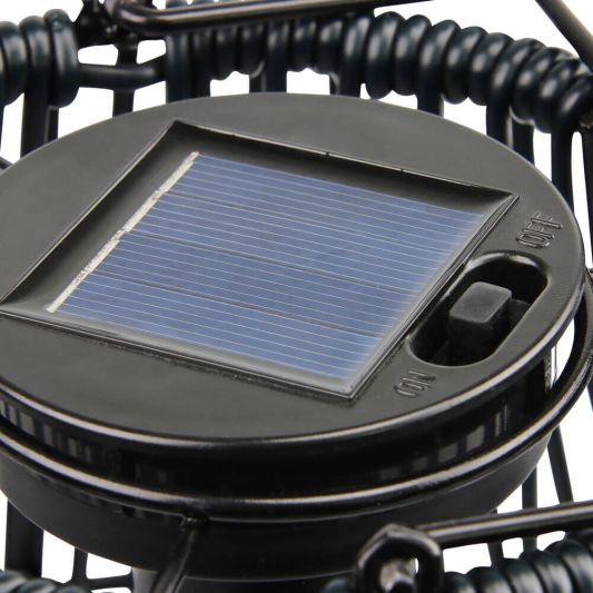 Solar hanglamp Firenze op zonne-energie - Met filament led lamp - Voordeelset 2 stuks