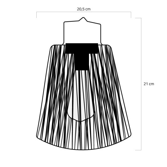 Solar hanglamp Firenze op zonne-energie - Met filament led lamp