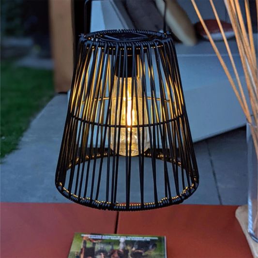 Solar hanglamp Firenze op zonne-energie - Met filament led lamp - Voordeelset 2 stuks