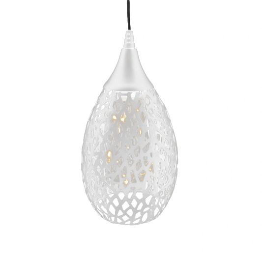 Solar hanglamp Saga White met schemersensor