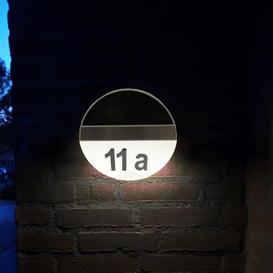 Solar Huisnummer Chi op zonne energie inclusief nummers