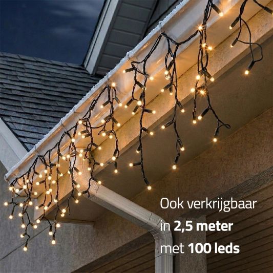 Solar kerst lichtsnoer Frost 200 leds