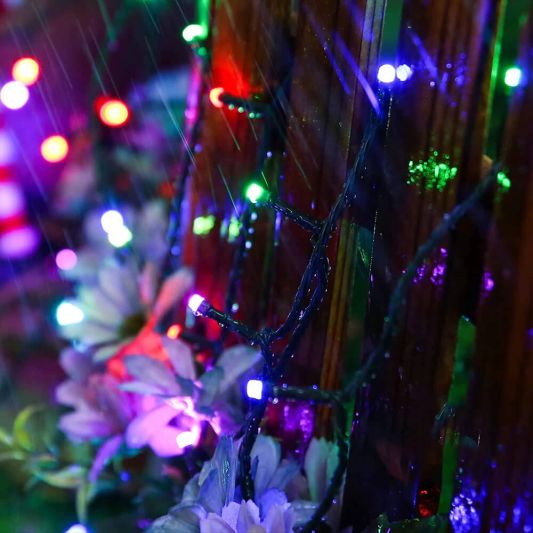 Solar kerstverlichting Holly - Solar feestverlichting met 100 leds - RGB