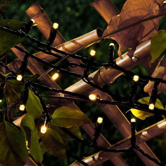Solar kerstverlichting Holly - Solar feestverlichting met 100 leds - warm wit licht
