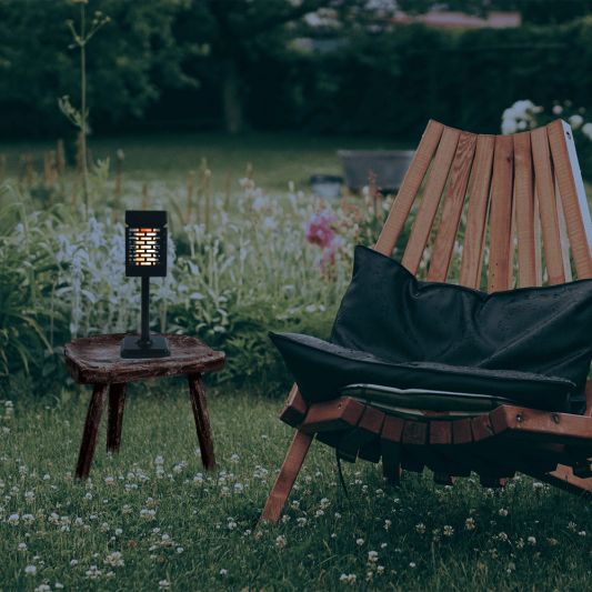 Solar lamp met vlameffect en insectenverdelger Spark