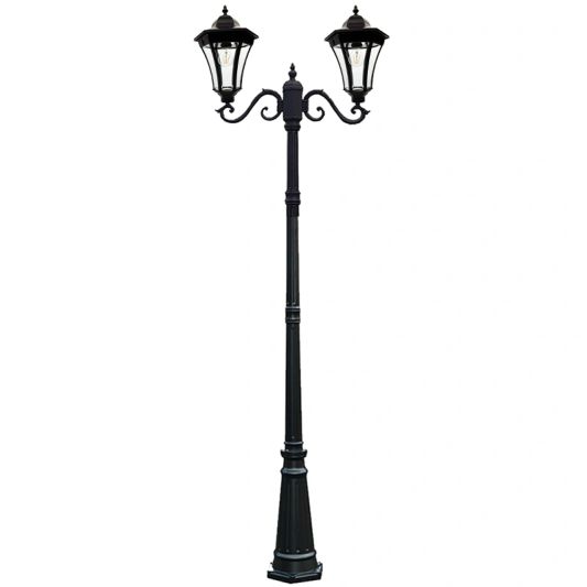 Solar lantaarn 2-lichts Sheffield hoog op zonne energie