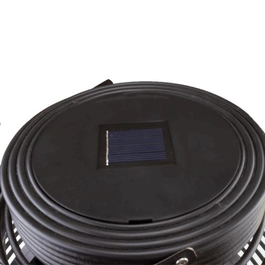 Solar Lantaarn Basket Medium Rotanlook lamp op zonne energie