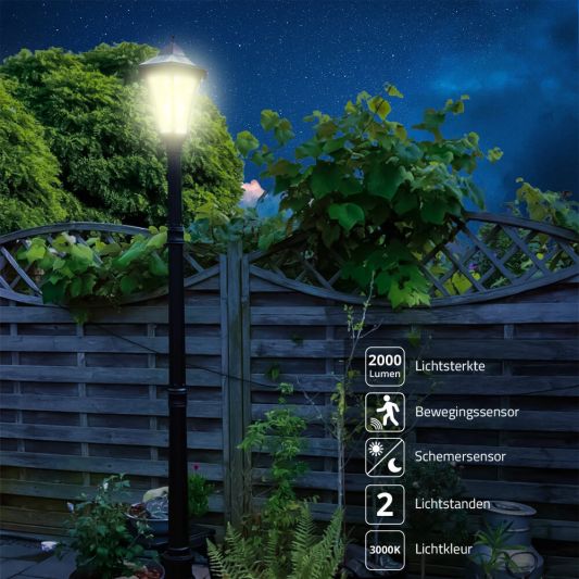 Solar lantaarn Sheffield hoog op zonne energie