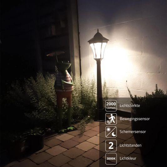 Solar lantaarn Sheffield midden hoog op zonne energie