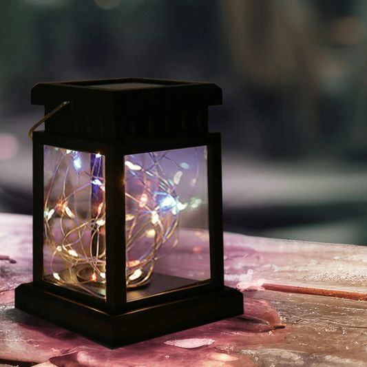 Solar Lantaarn Sterre decoratieve buitenlamp op zonne energie RGB multicolor