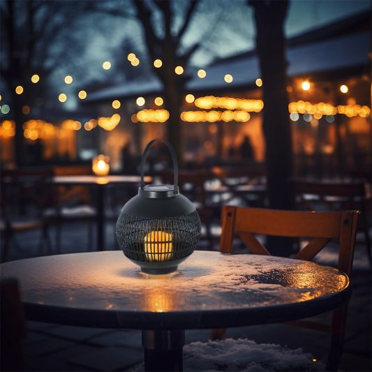 Solar LED bolvormige tafel- en hanglamp Monet