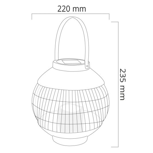 Solar LED bolvormige tafel- en hanglamp Monet