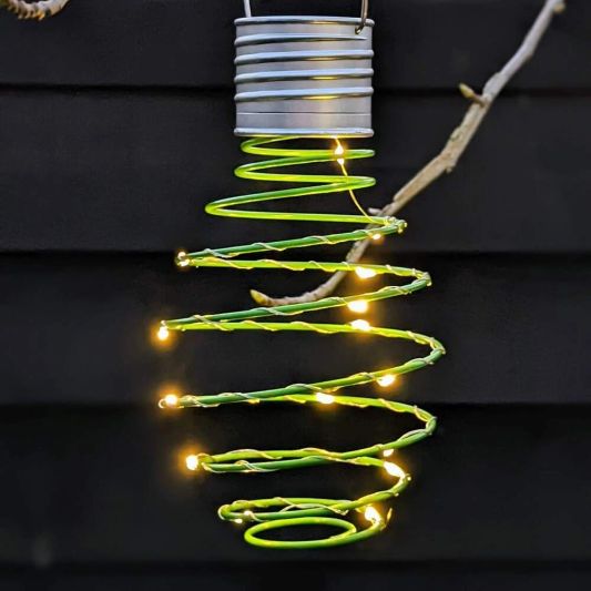 Solar LED hanglamp Fiesta Green op zonne energie - Set van 9