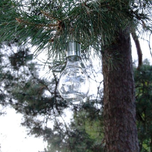 Solar LED lamp Eddy gloeilamp deco - set van 4 - op zonne energie