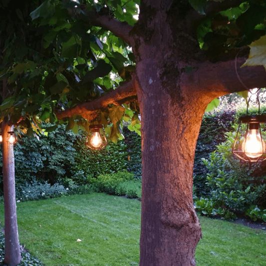 Solar LED lamp Vogue zwarte buitenlamp op zonne energie