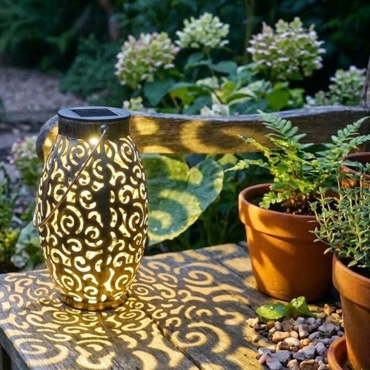 Solar LED tafellamp Agadir op zonne-energie met mooi lichteffect