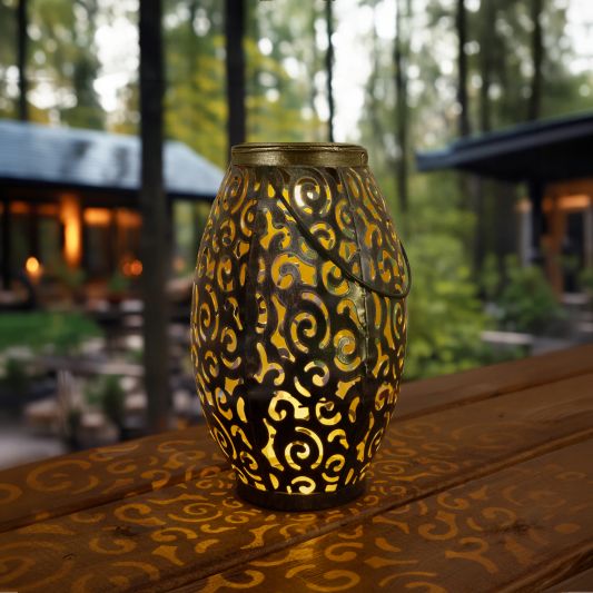 Solar LED tafellamp Agadir op zonne-energie met mooi lichteffect