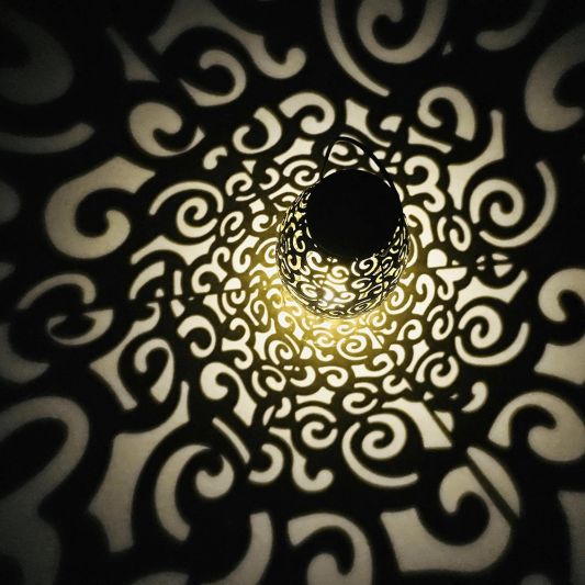 Solar LED tafellamp Agadir op zonne-energie met mooi lichteffect