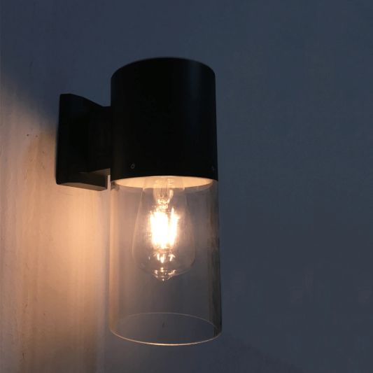 Solar LED wandlamp Fedde op zonne energie - Met filament lamp